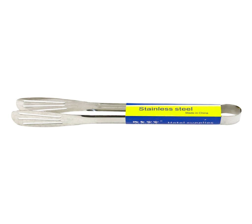 Stainless Steel Barbecue Clip Kitchen Tongs, Salad Tongs - Outdoor Barbecue Supplies Accessories