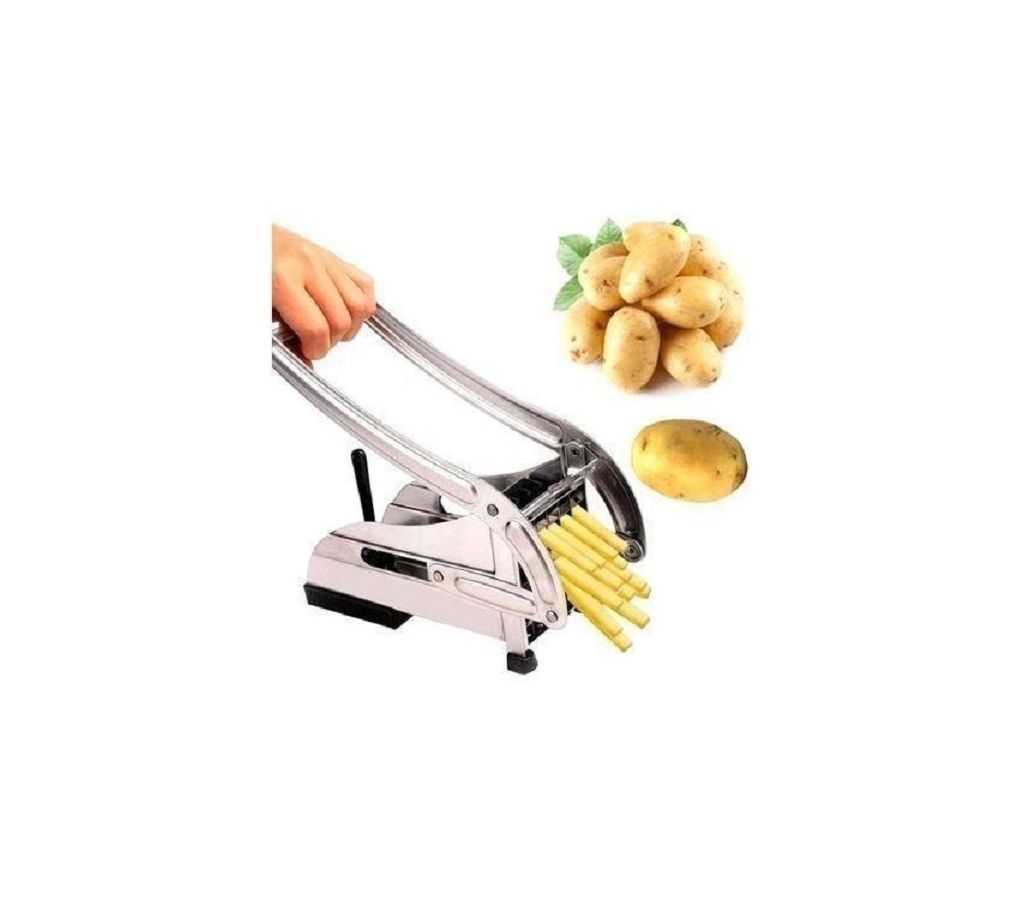 Stainless Steel French Fry Cutter - Silver