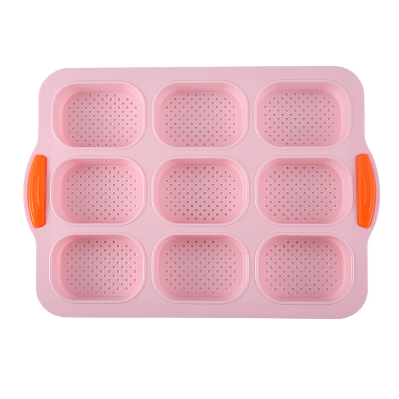 9 Grids Non-stick Bread Baking Tray Anti-deformation Silicone Fashion Bakeware Bread Baking Mold for Indoor