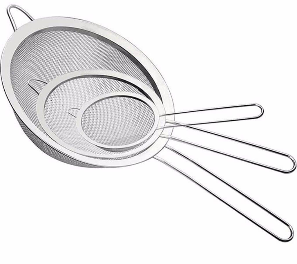 3 Pcs Stainless steel stainer