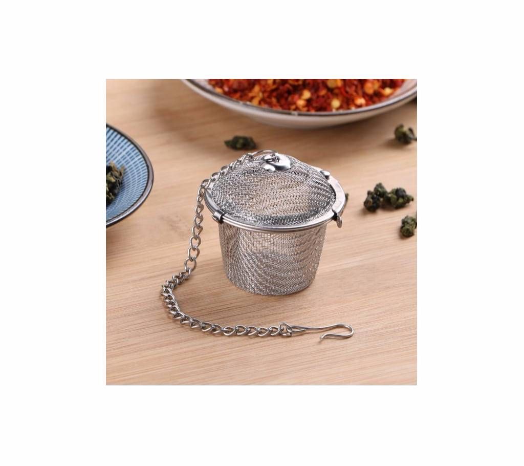 Reusable Stainless Steel Locking Tea Spice Strainer Filter