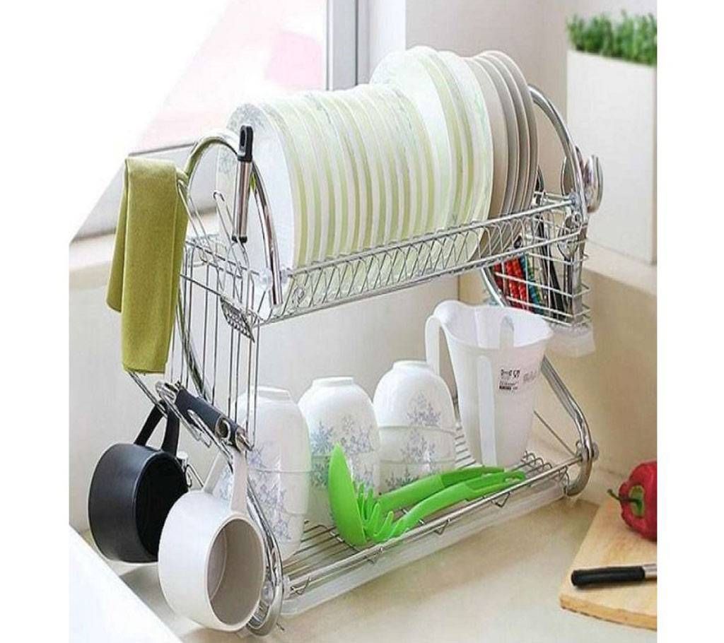 2 Layer Kitchen Dish Rack