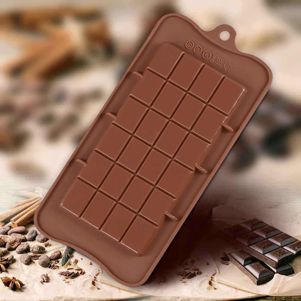 24 cavities square shape silicone chocolate mold