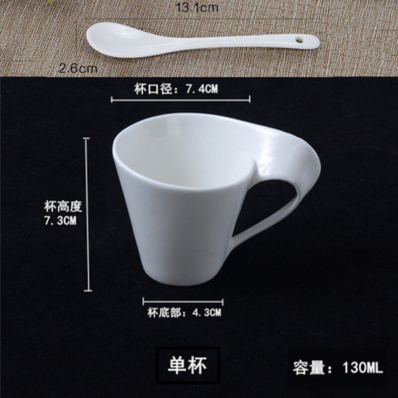 European Style Coffee Cup 90ML Espresso Coffee Cup Ceramic Set Mug Creative Couple Breakfast Cup Milk Cup Home Decoration