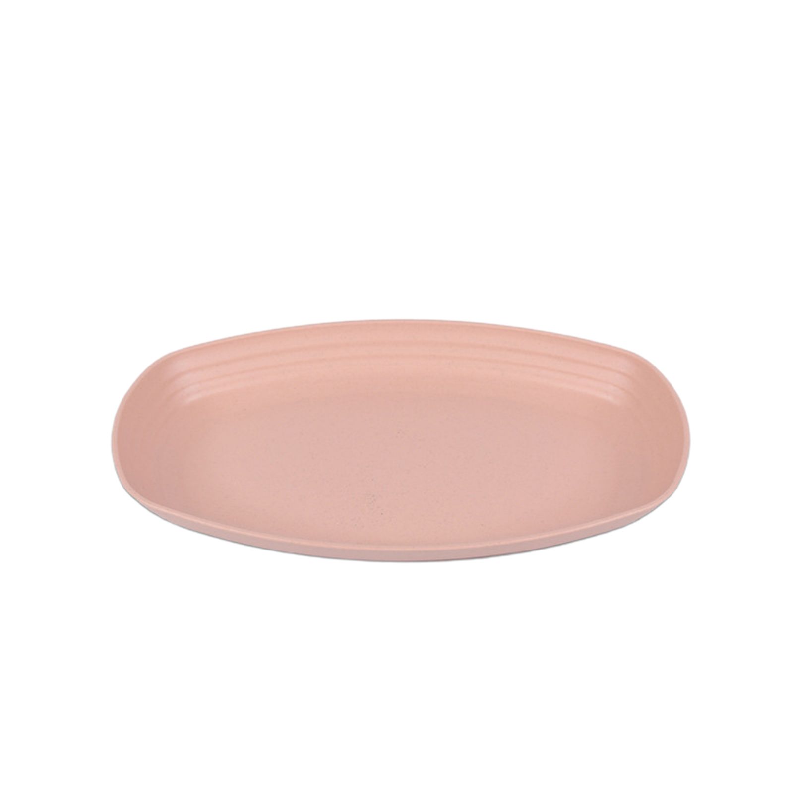 Dinner Plate Eco-friendly Non-slip Plastic Oval Shaped Fruit Dish for Home