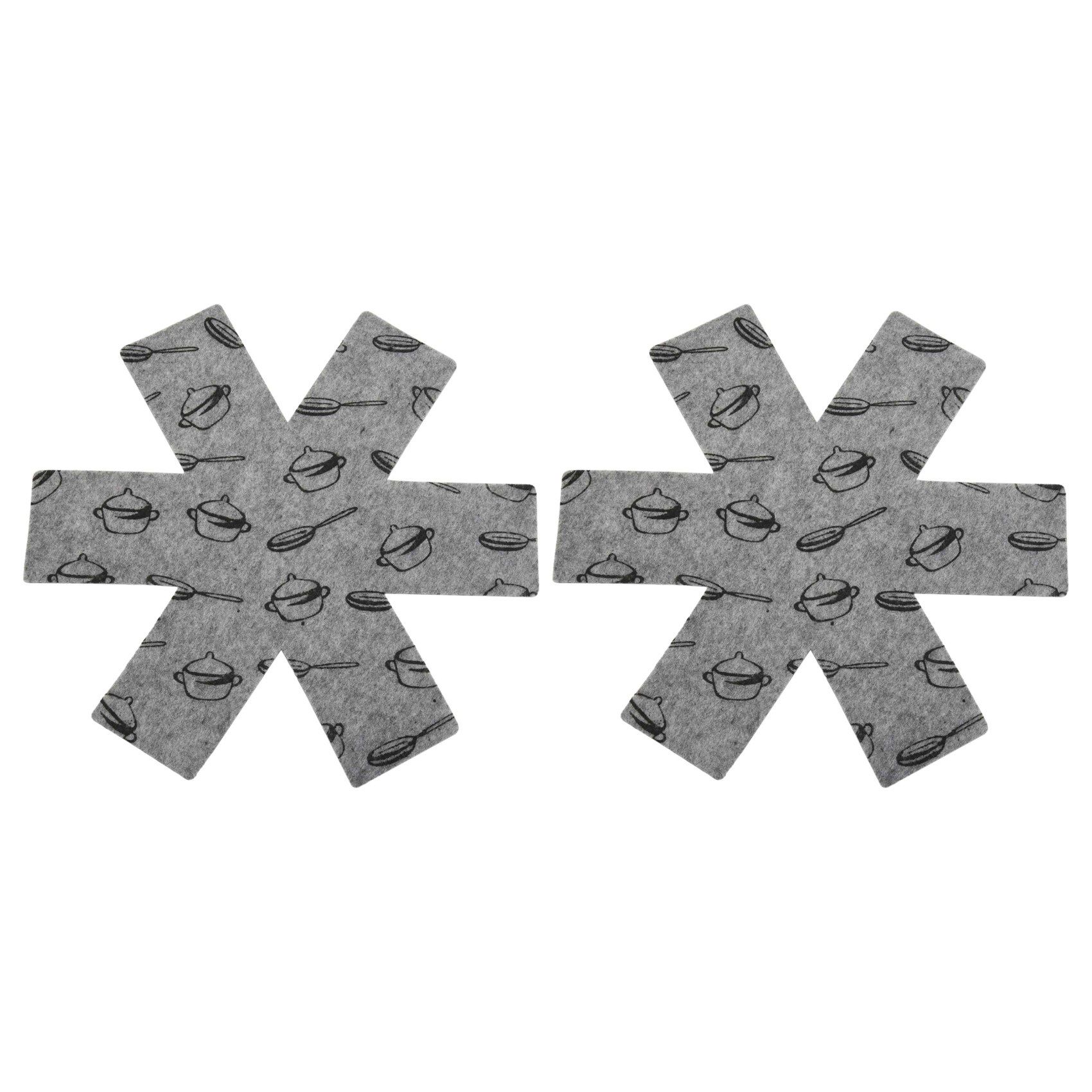 24Pcs Pot & Pan Protectors Cookware Protector Set to Prevent Scratching, 3 Sizes-15 Inch/14 Inch/10 Inch Diameter