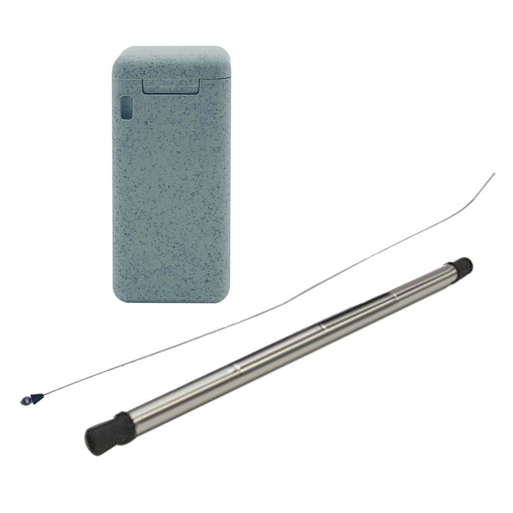 Reusable Collapsible Straw Stainless Steel Drinking Straw Metal Bent Straw