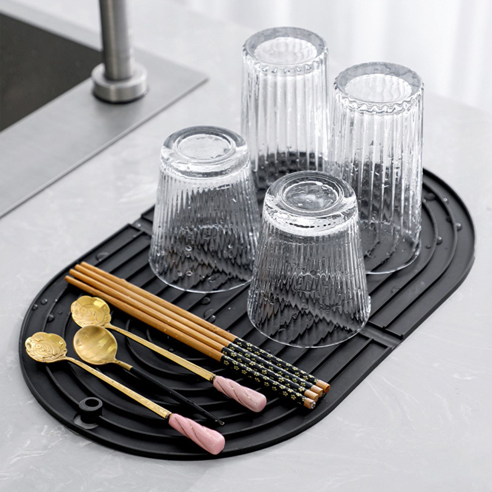 Cup Mat Eco-friendly Multi-functional Dish Bowl Draining Pad