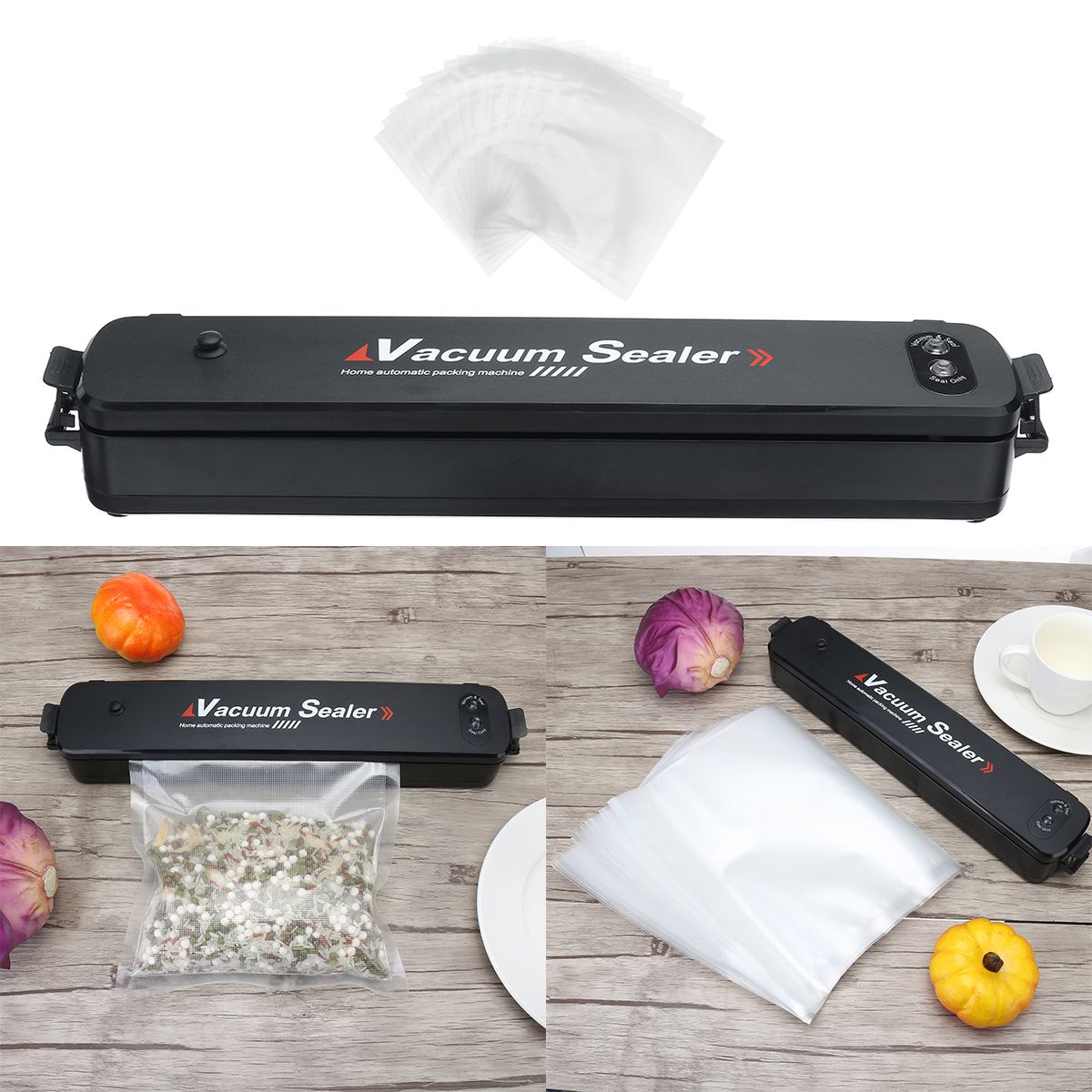 Vacuum Sealer Storage Machine Food Sealer Packaging Preservation Kitchen Tool Purism