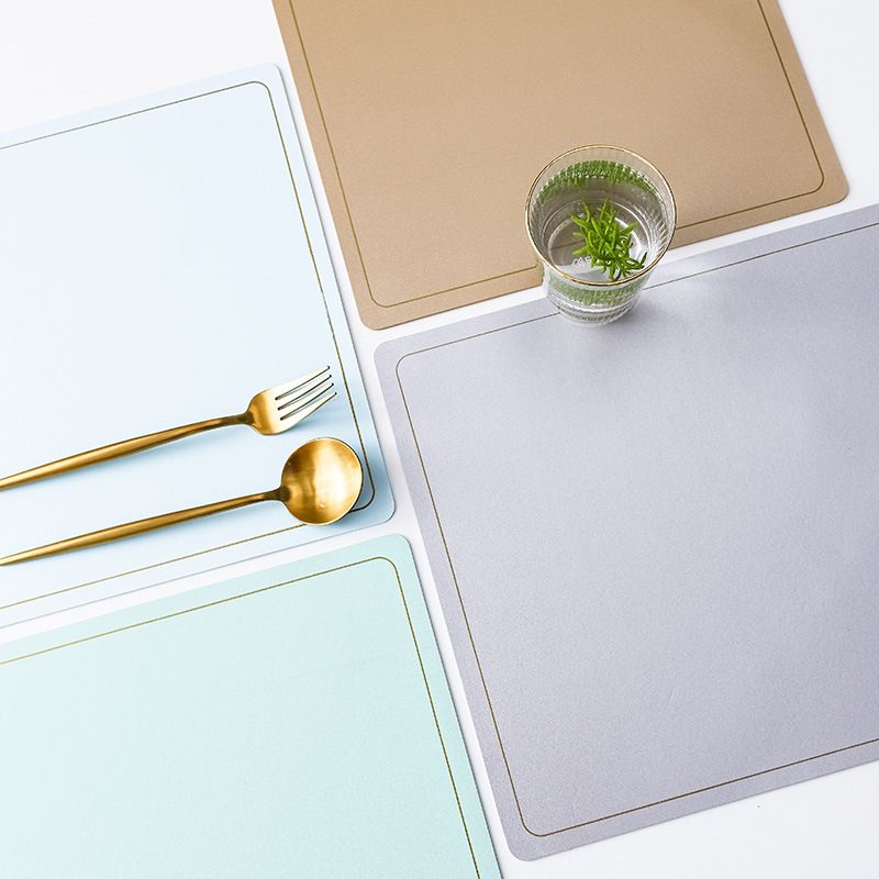 Leather Material Placemat With Double-layer Heat Insulation And Anti-scalding/thick Design High Temperature Resistance professional design