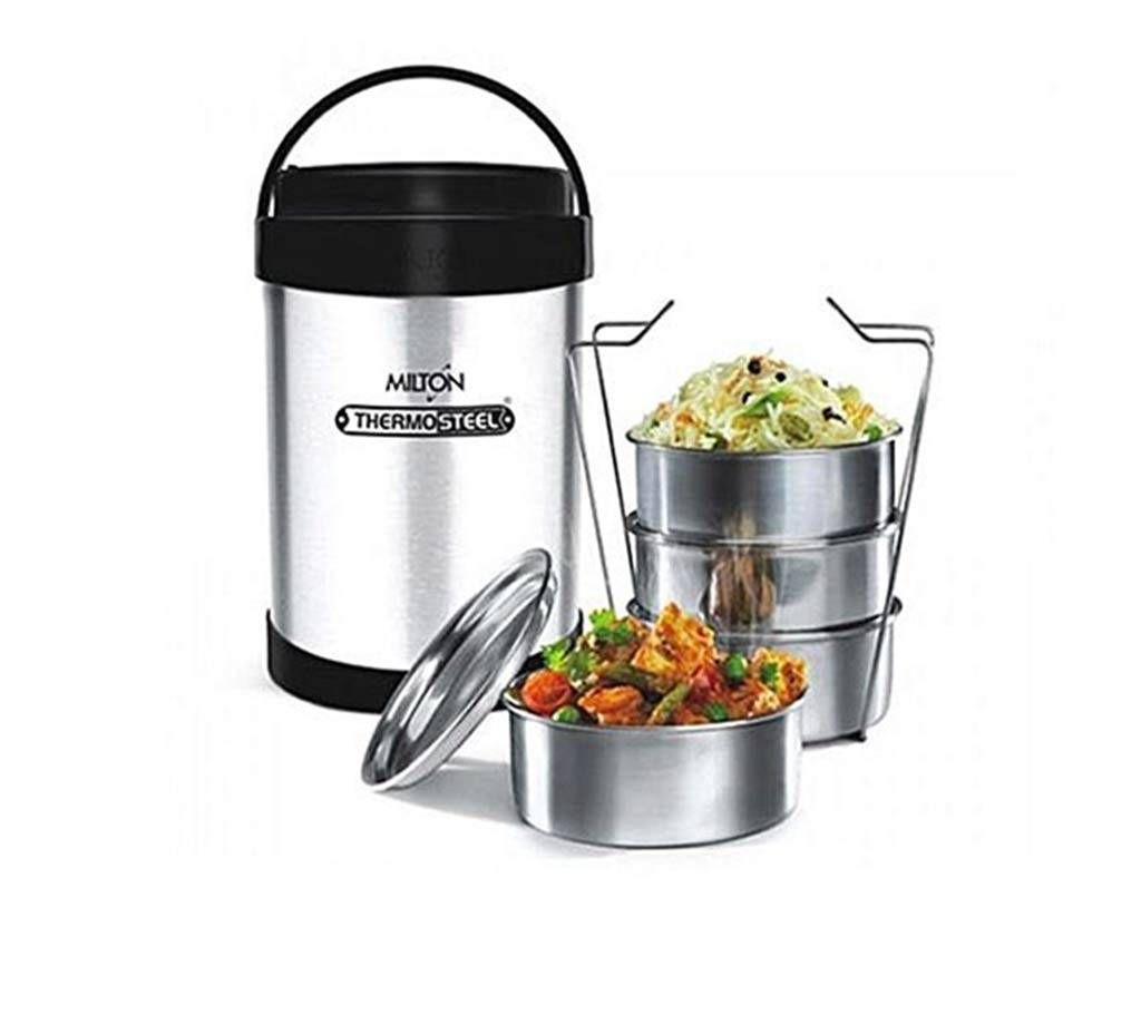 Free Hit Tiffin Box - Silver