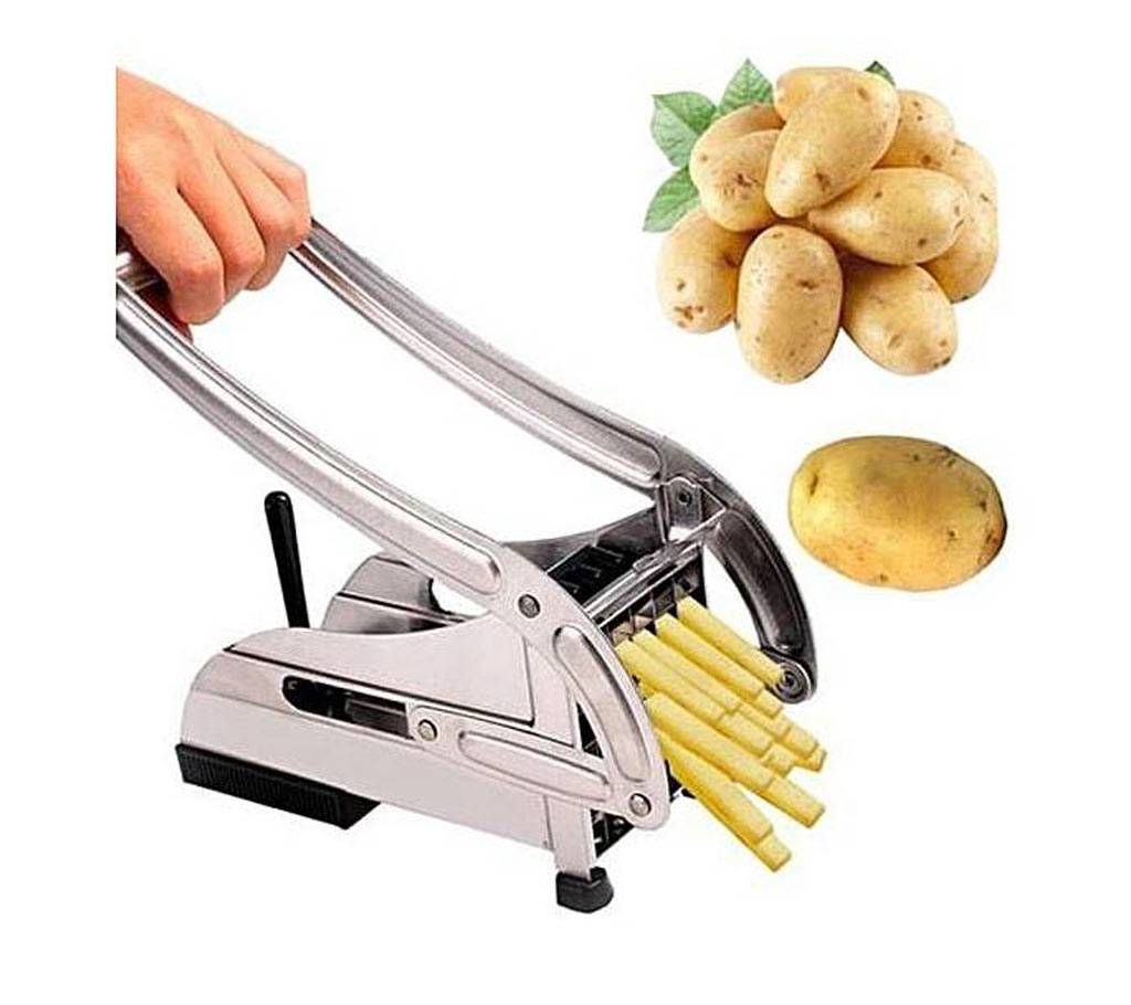 Stainless Steel French Fry Chopper - Silver