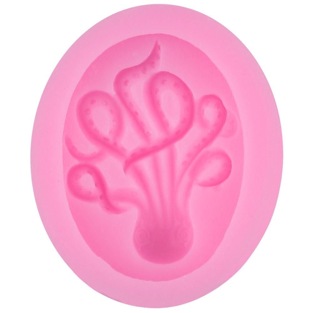 2020 new Gadgets Fondant Molds Octopus Mold Silicone Steampunk Polymer Clay Resin Fondant Octopus Baking Candy Mold