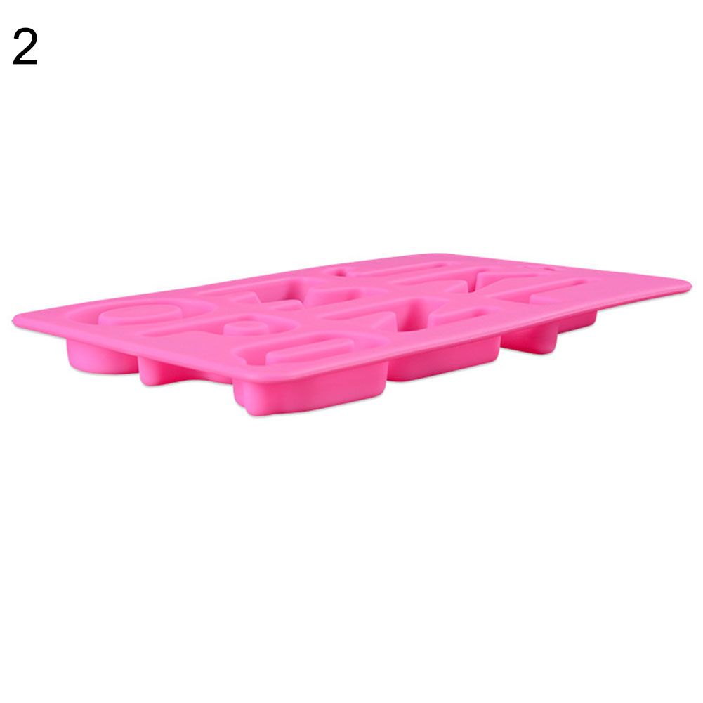 English Letters Cake Fondant Silicone Mold Decorative Cookie Biscuit Baking Tool
