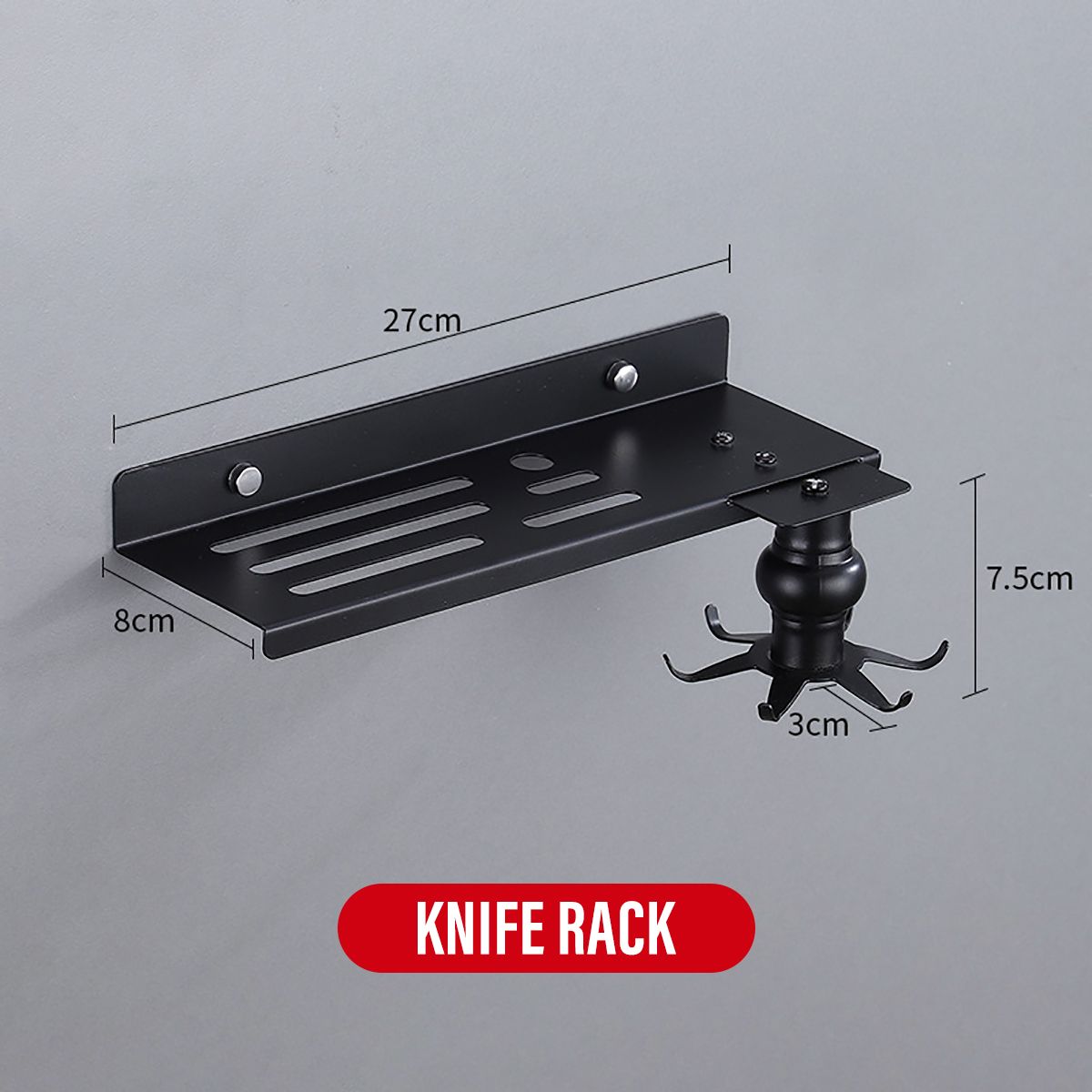 Stainless Steel Drilling Multifunction Wall Mounted Kitchen Hanging Rack Quick-drying Pot Lid Rack