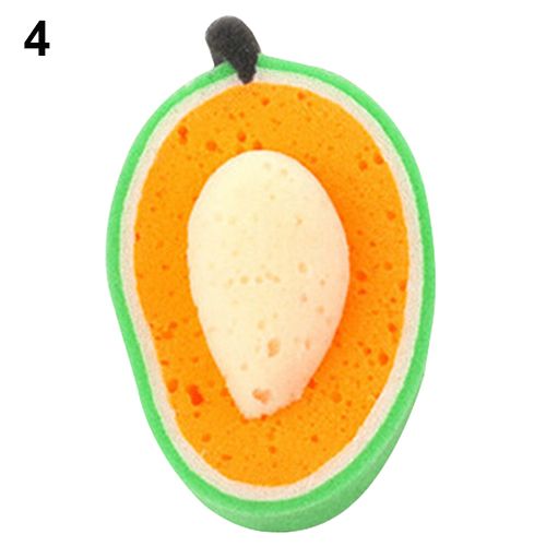 Kitchen Tool Lovely Fruit Dish Washing Cleaning Cloth Gadget Sponge Scouring