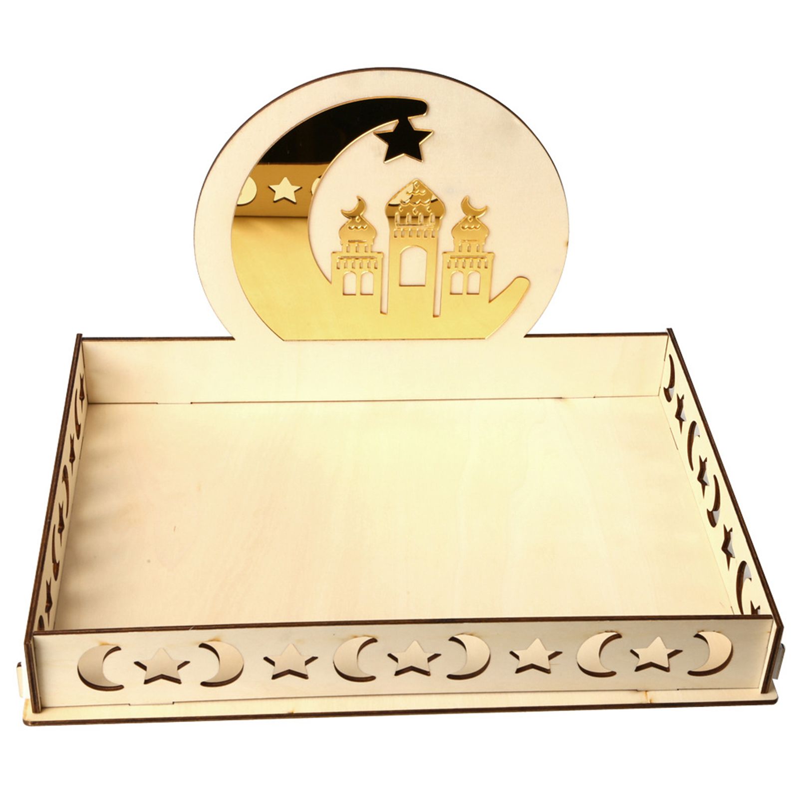 DIY Dinner Plate Exquisite Workmanship Party Decor 5 Sizes Wooden DIY Party Pastry Tray for Festival