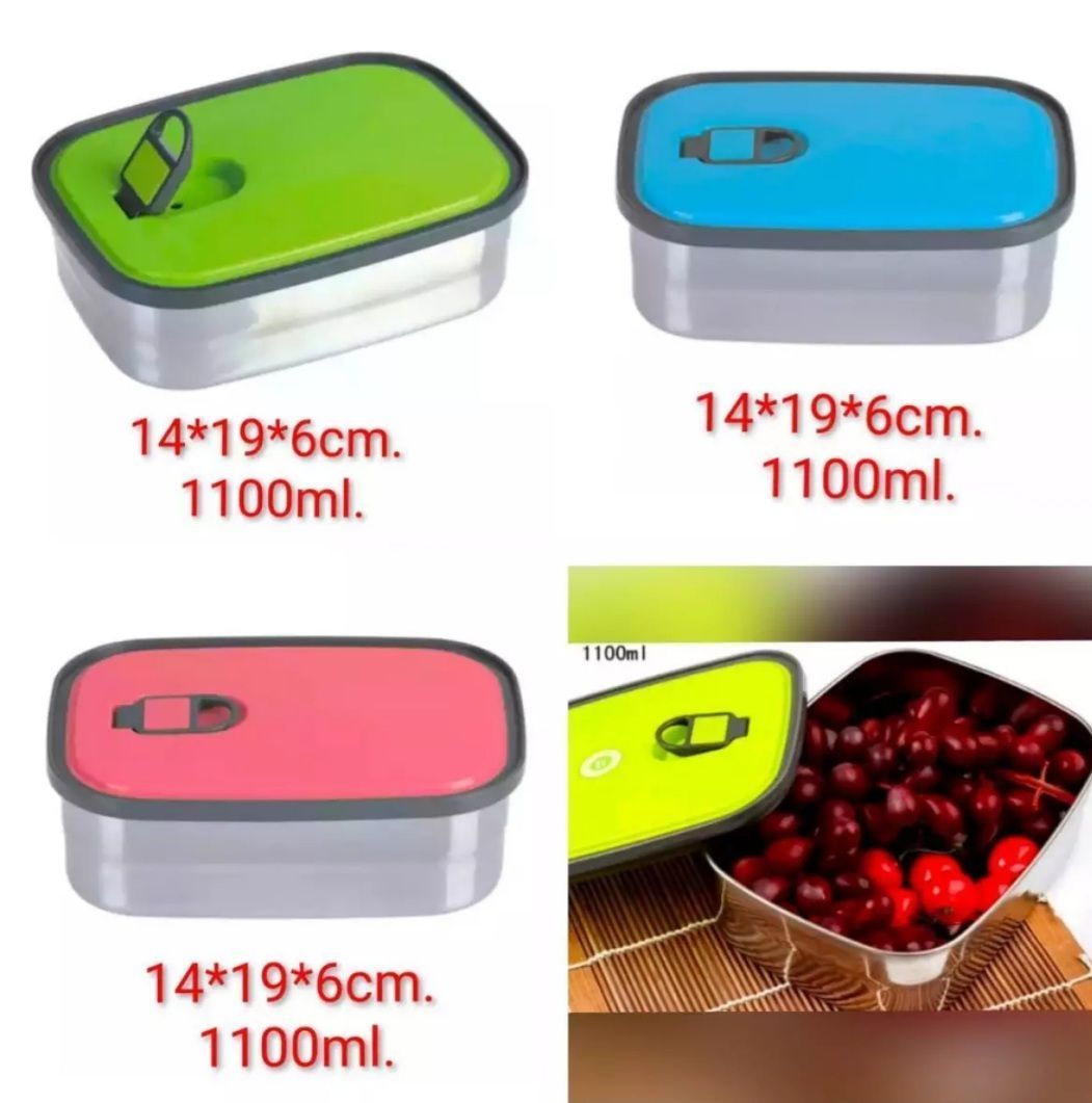SCHOOL LUNCH BOXES STEEL food containre (B)11O0ML