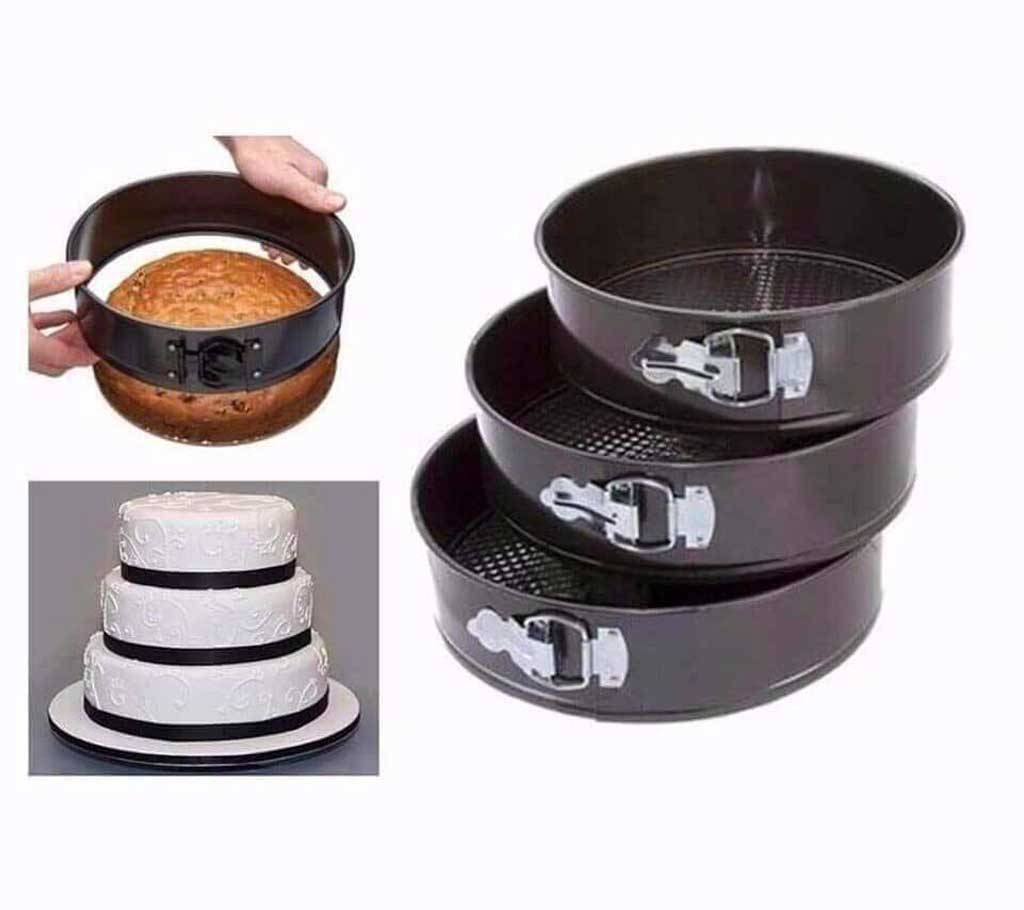 Round shaped cake pan (3 piece)