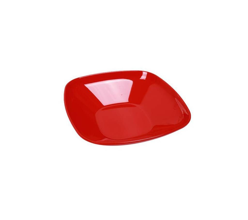 5 Inch Square Deep Bowl - Red