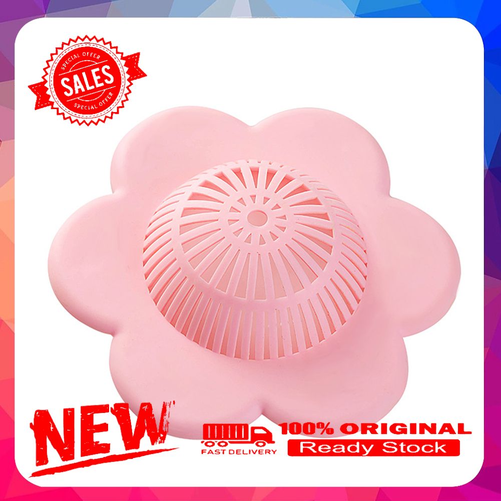 Flower Shape Bathtub Shower Drain Suction Cup Sink Hair Catcher Filter Strainer
