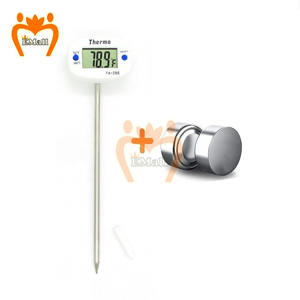 Kitchen Digital Meat Thermometer Water Milk Food Cooking BBQ Oven Tature Gauges Sensor Meter Tool With  Hold