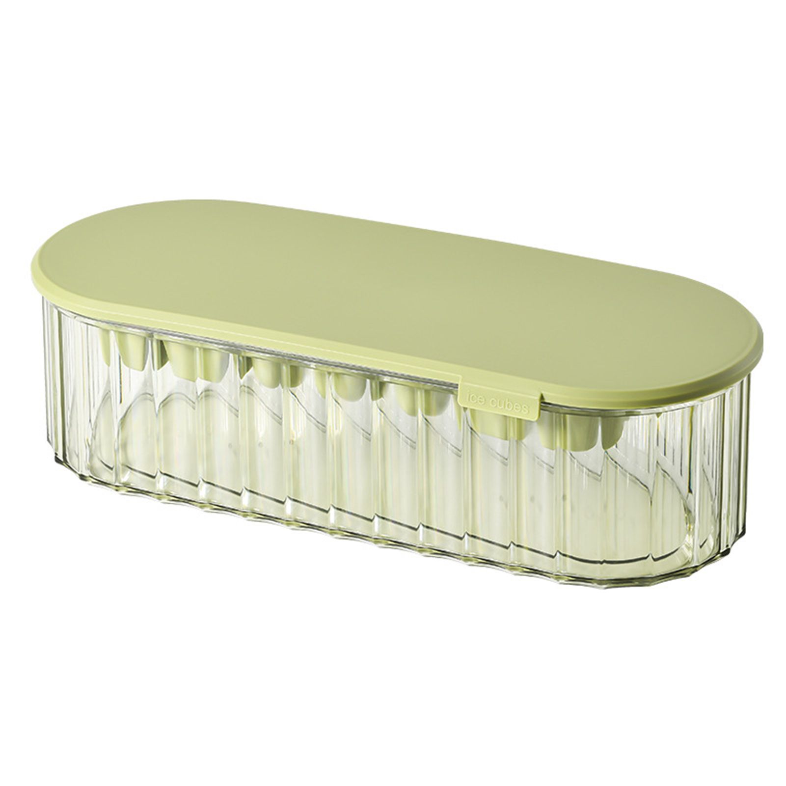 Ice Cube Box Household Handmade PET DIY Large Capacity Ice Tray Mold with Lid for Home
