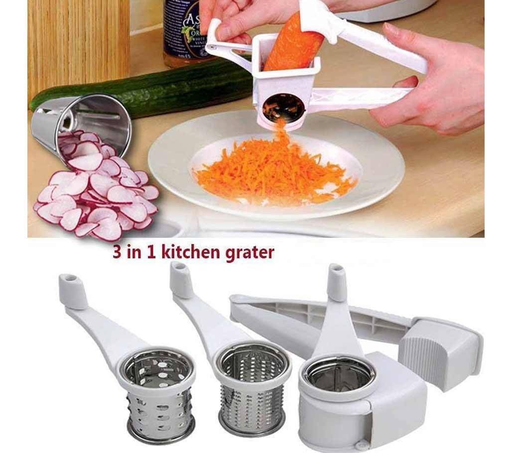 3 in 1 Hand Held Rotary Grater 