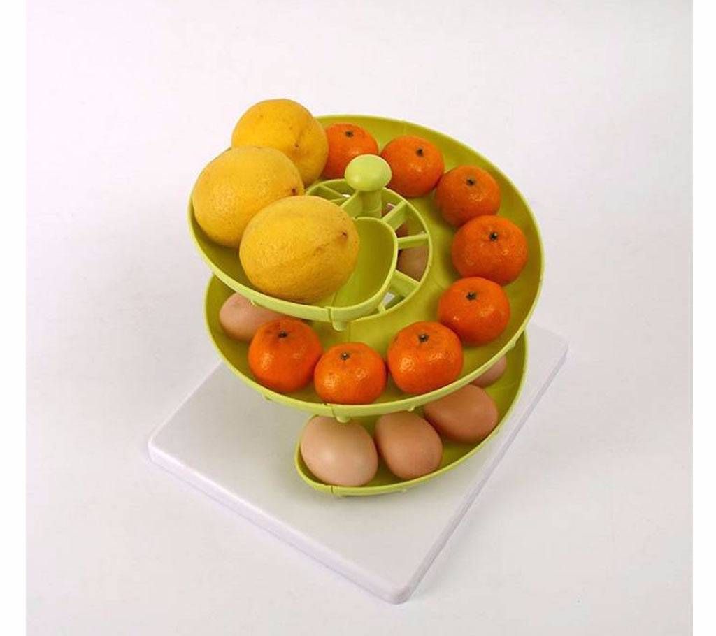 Spiral egg or fruit holder