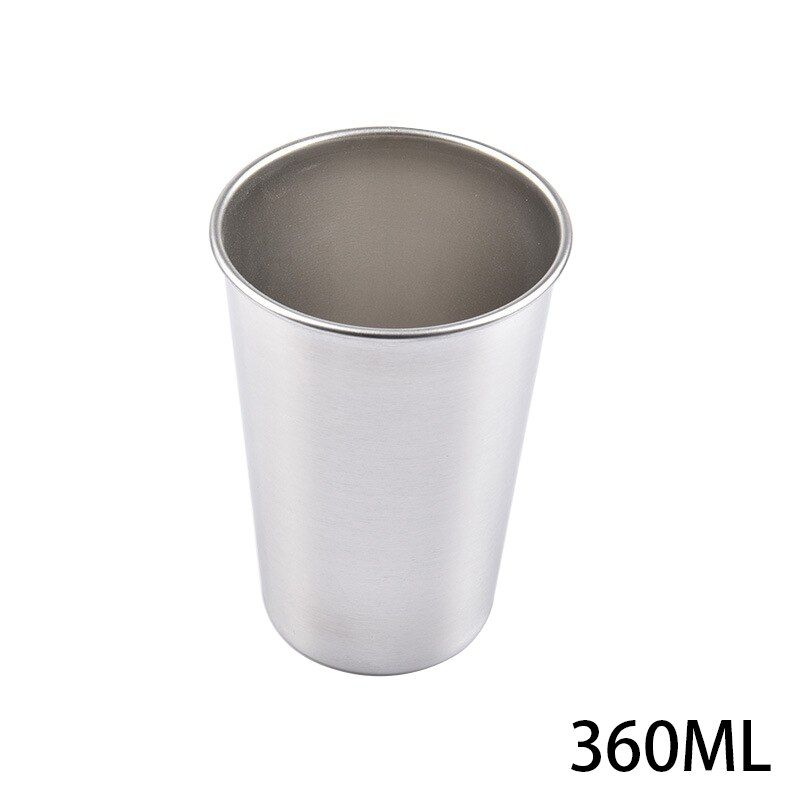 Stainless Steel Cup Portable Reusable Anti-Rust Camping Mug Drinking Mug For Travel Outdoor Camping HYD88