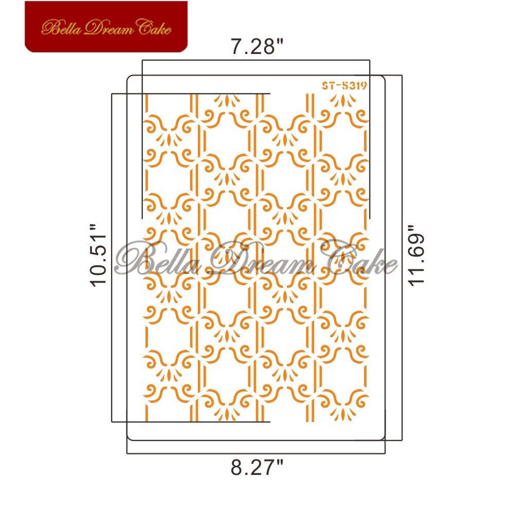 New Lace Design Cake Stencil Cake Tool Plastic Painting Layering Stencils For DIY Scrapbooking Art Drawing Stencil Template