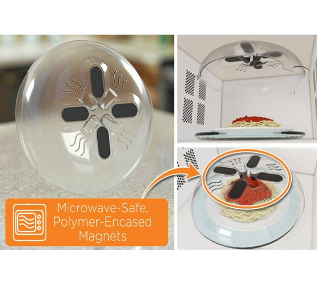 HOVER COVER–The Magnetic Microwave splatter guard