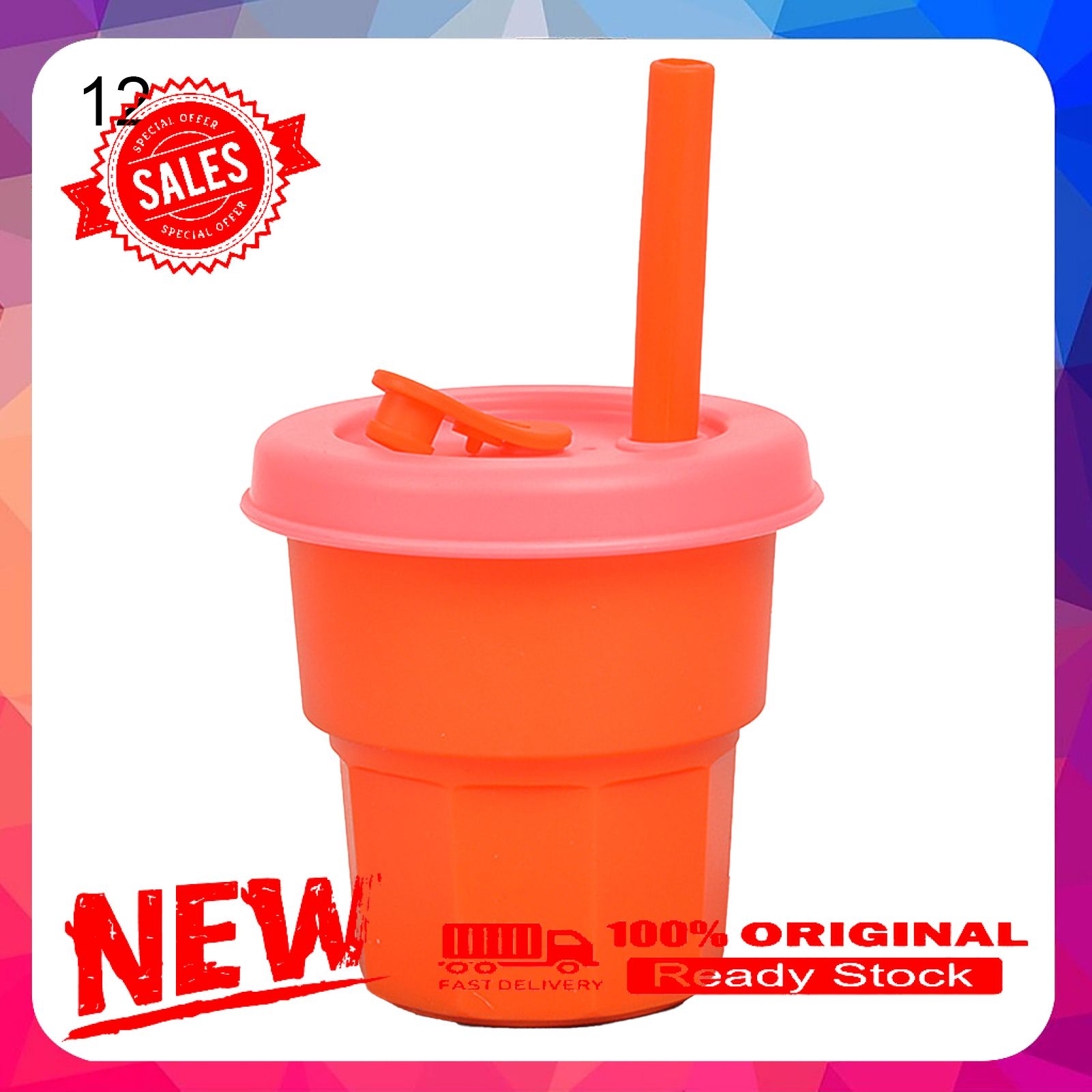 1 Set 300ML/400ML Water Cup Flexible Heat-resistant Silicone Unbreakable Straw Tumbler Jug for Home