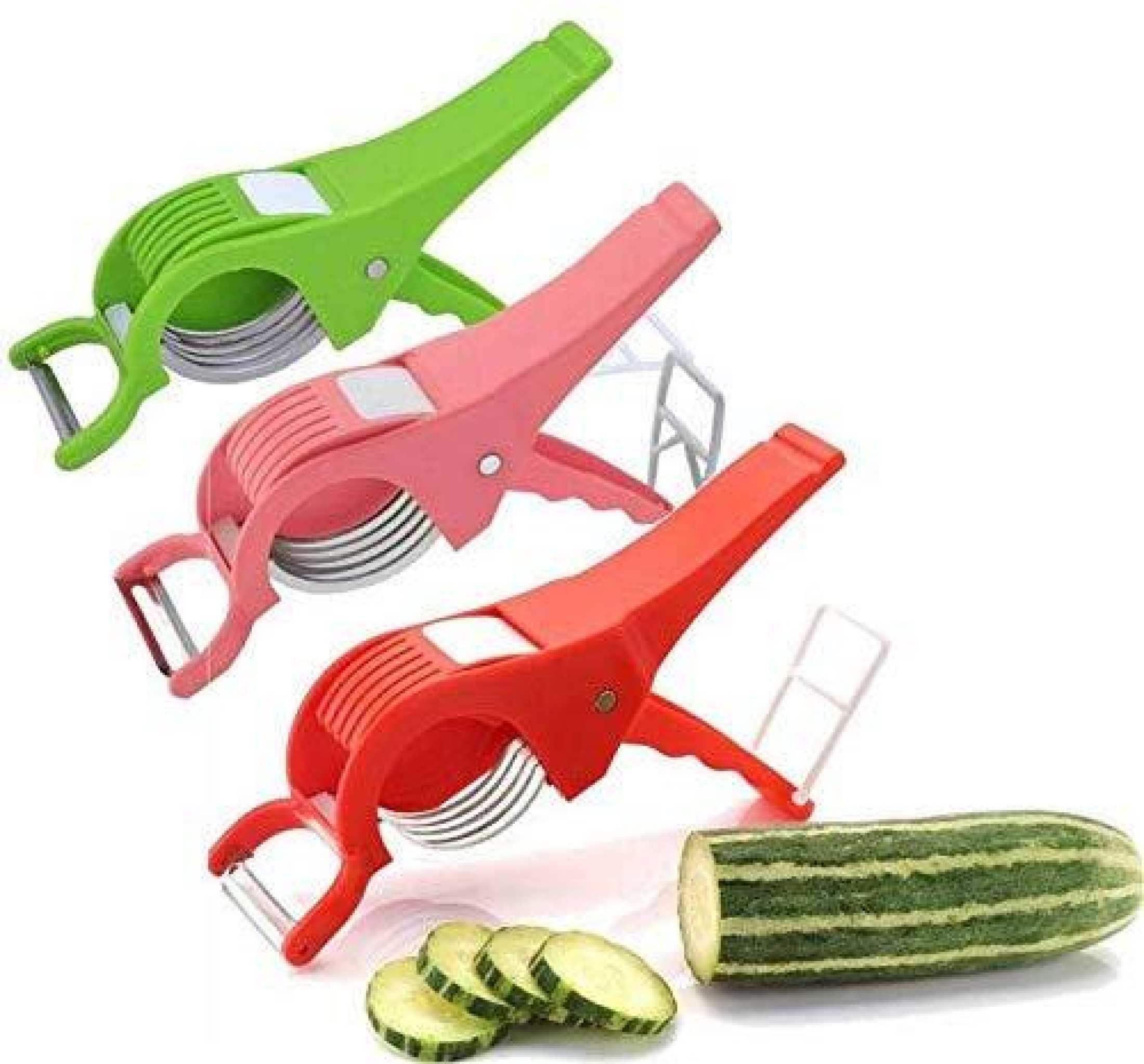 Multi Function Vegetable / Fruit Cutter and Peeler-Multicolor 1 Piece