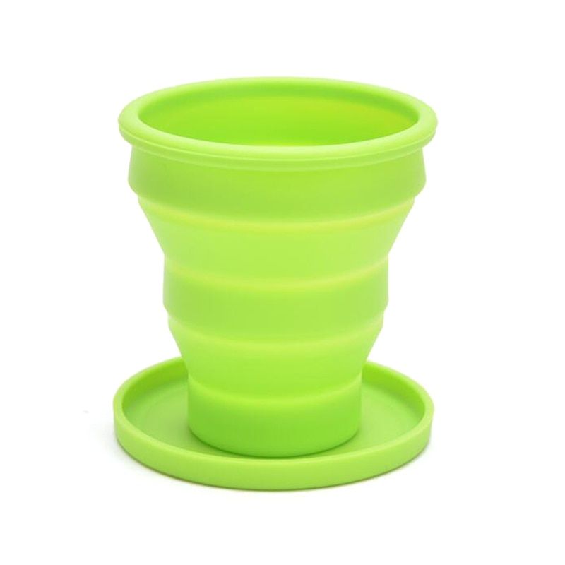 Portable Silicone Retractable Folding Water Bottl Outdoor Travel Telescopic Collapsible Drinking Bottle Folding Water Glass