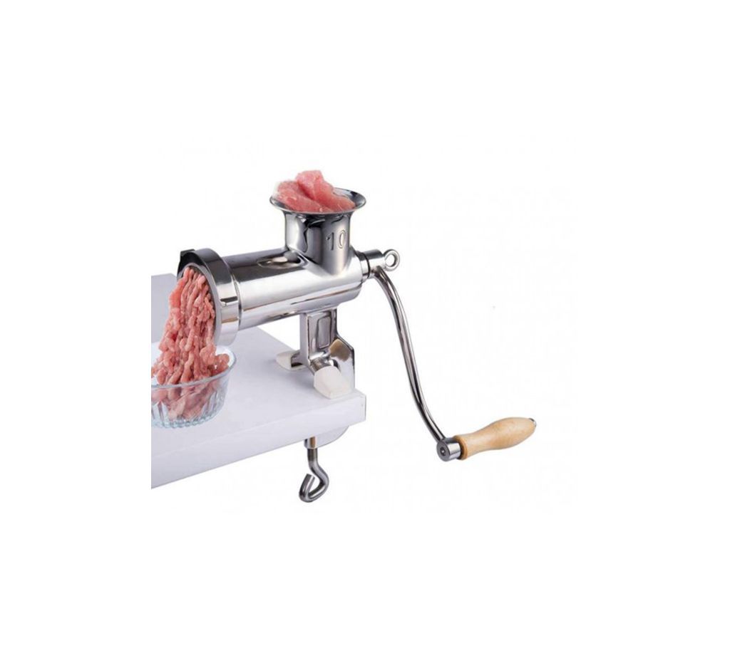 All stainless steel manual meat grinder hand consumer and commercial sausage machine