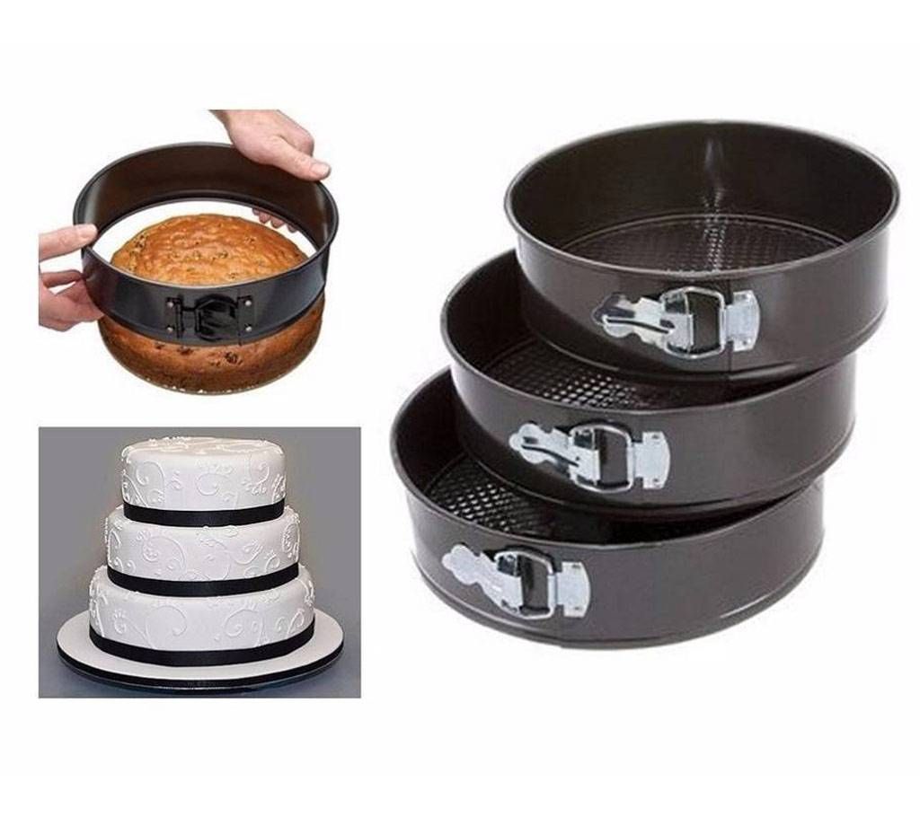 Round shaped cake pan set - 3 piece 