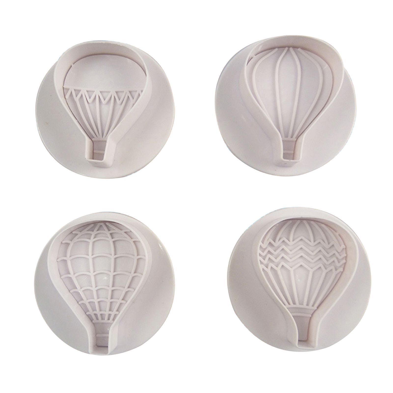 4Pcs Baking Molds Healthy Safe Portable Hot Air Balloon Biscuits Fondant Molds for Kitchen