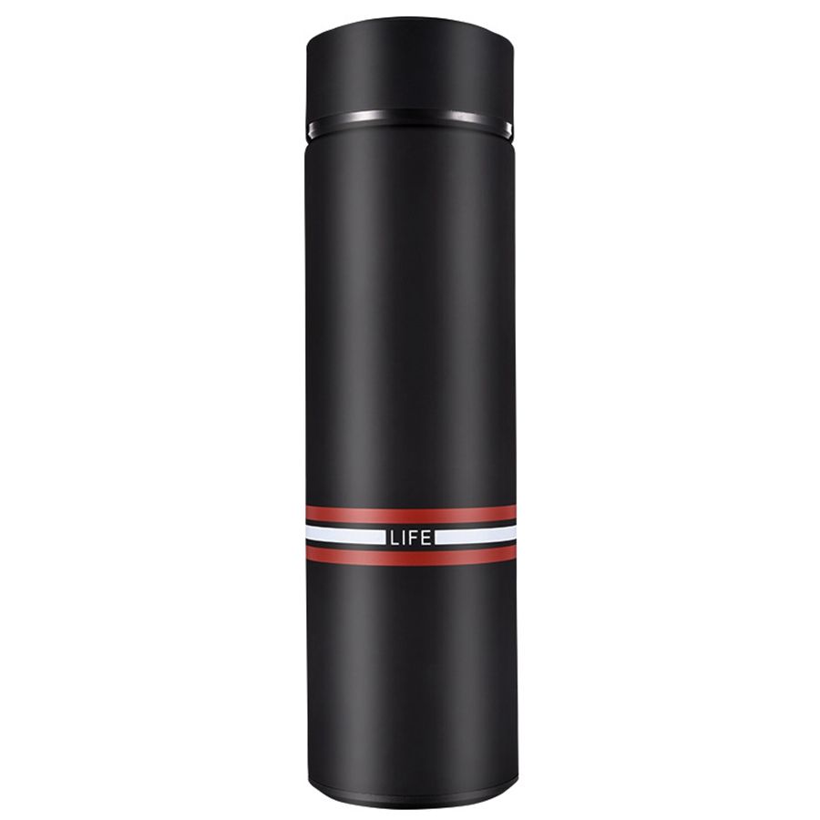 500ML Insulation Tea Coffee Mug Bottle Stainless Steel Insulate Drinking Vacuum Flask Thermoscup with Filter Thermal Mug Black Exquisite Product