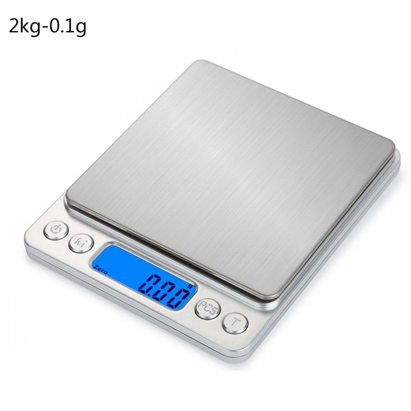 Urijk 0.01/0.1g LCD Mini Digital Scales 500g/1/2/3kg  Electronic Grams Weight Balance Scale Tea Baking Weighing Scale