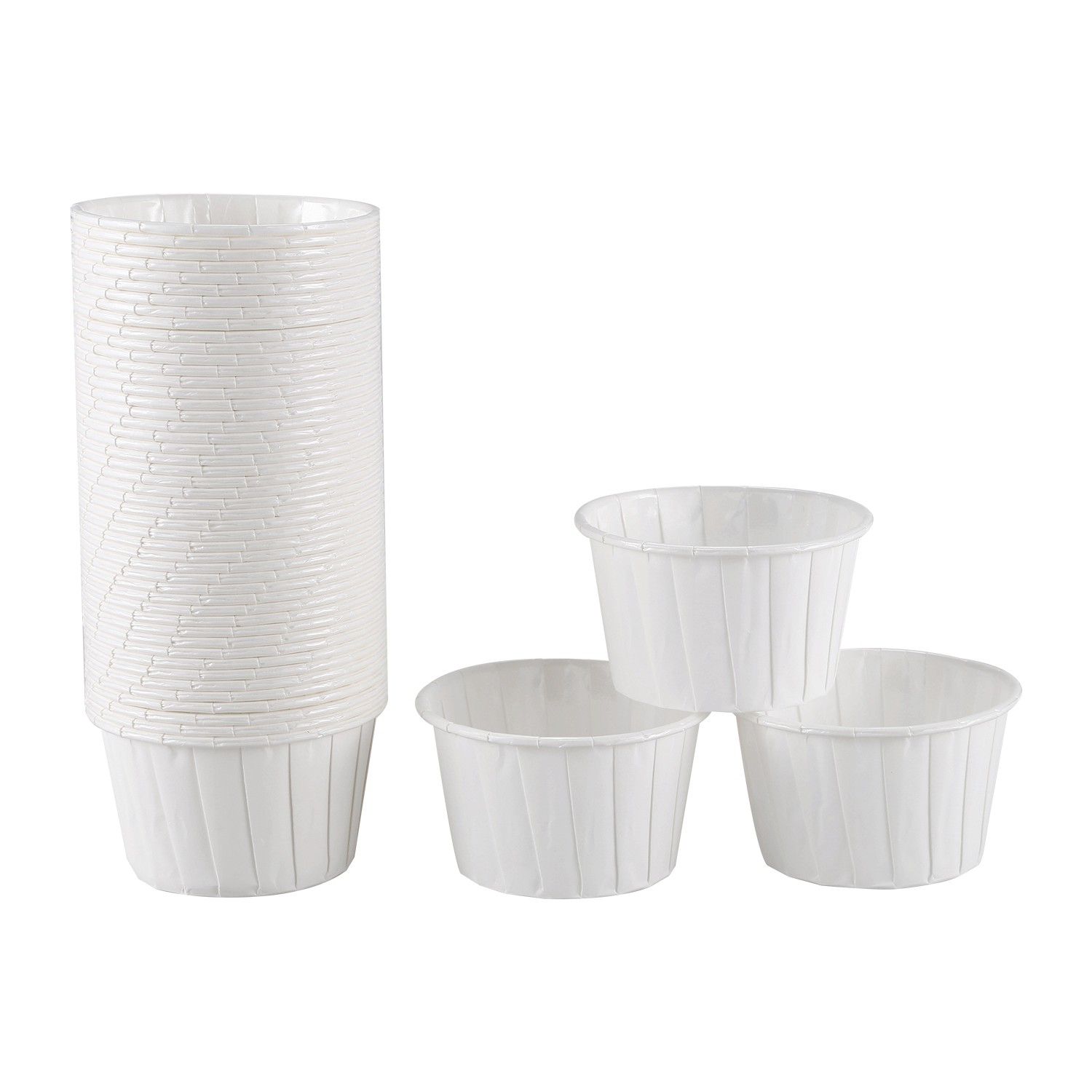 50X Paper Baking Cup Cake Cupcake Cases Liners Muffin Dessert Wedding Party Color:white
