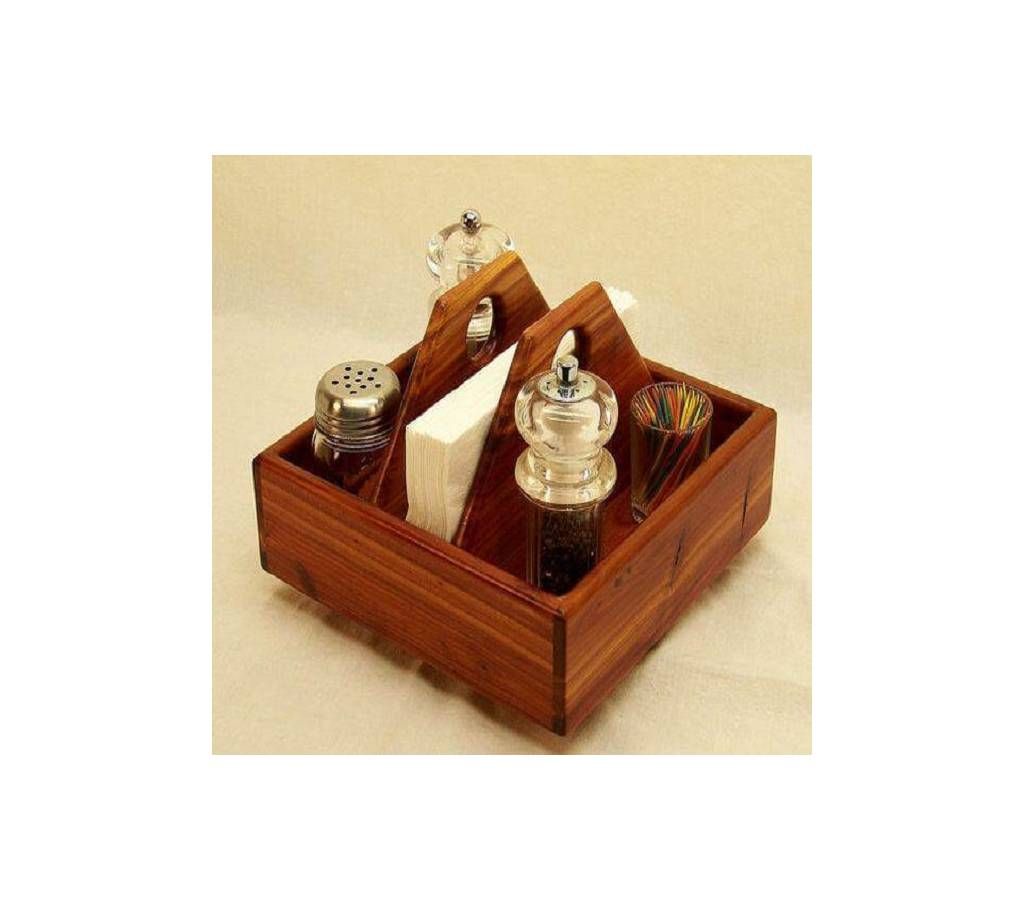 Wooden Rack and tissue Holder