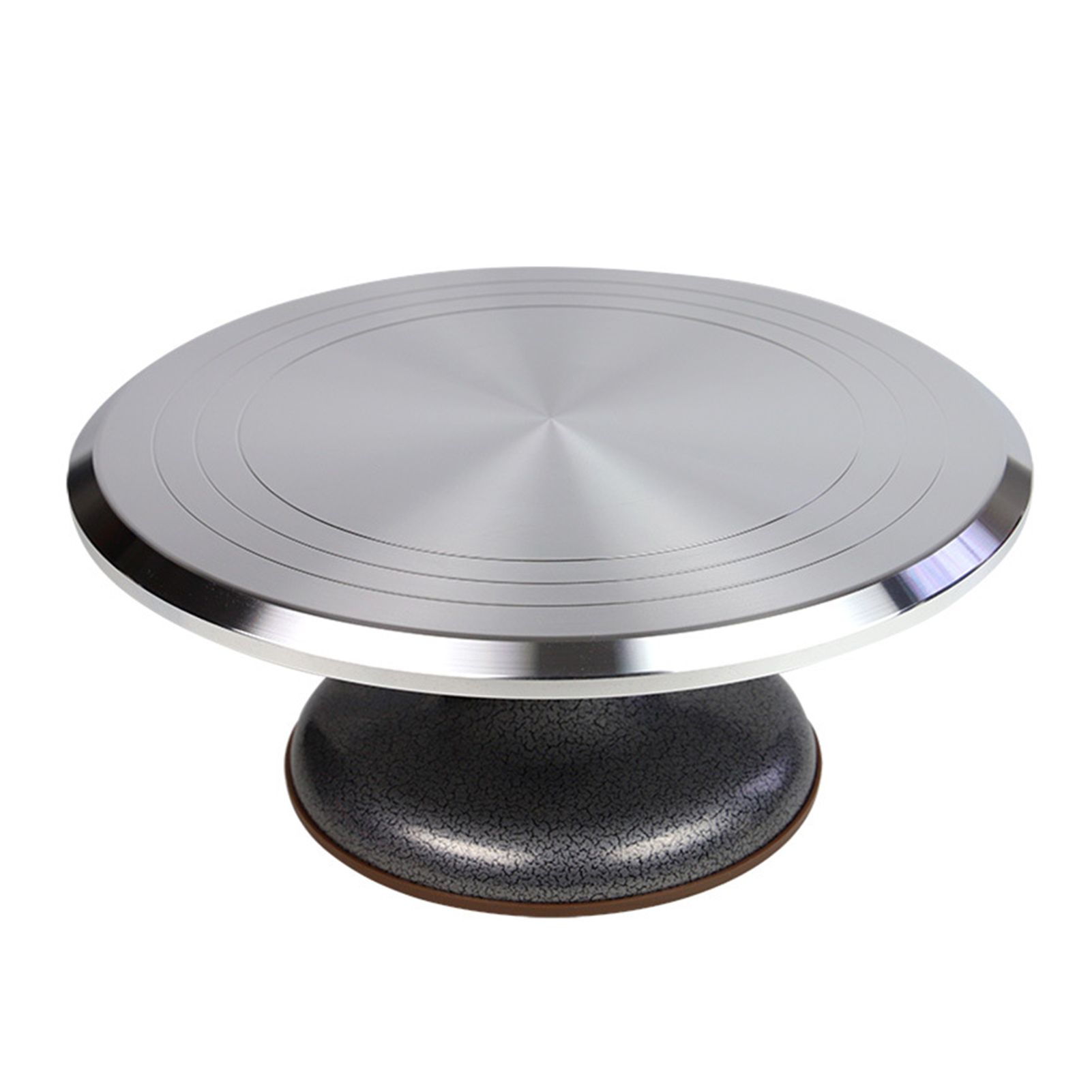 Clear Scale Cake Turntable Persistent Rotation Aluminum Alloy Crush Resistance Revolving Cake Stand Baking Accessories