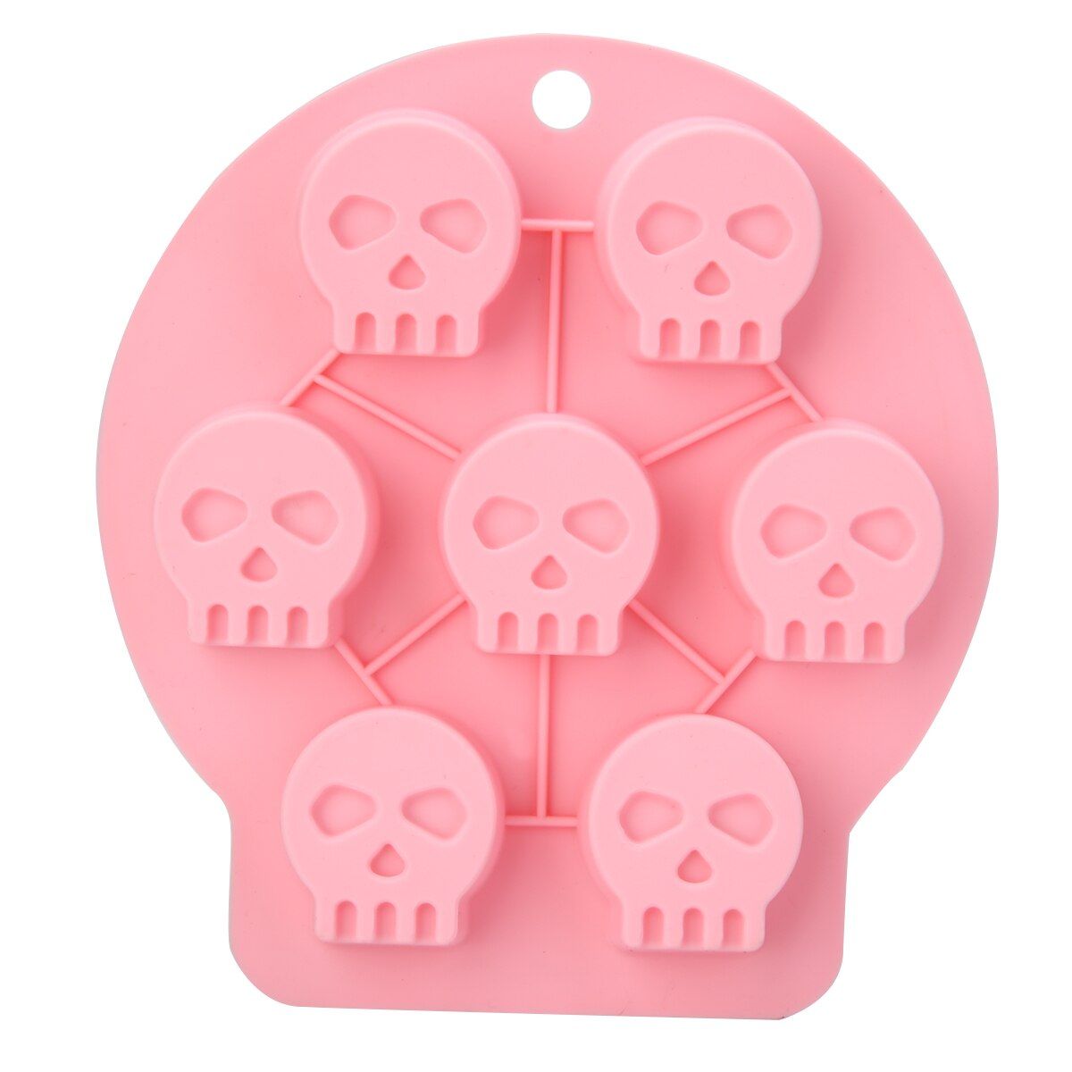 Halloween Witch/Bat/Ghost/Skull Silicone Mold Fondant Cake Molds Cute Baking Cake Decorating Tools Accessories Color Raandom