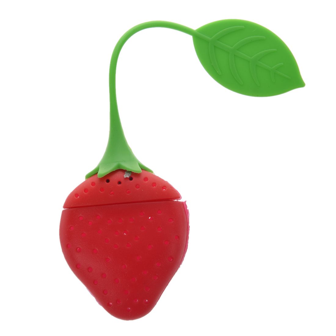 Strawberry Design Silicone Tea Infuser Strainer - Red and Green / Suitable for Use in Teapot, Teacup and More--A Wonderful Gift for An Avid Tea Drinker