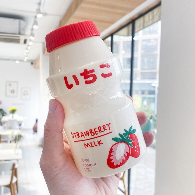 Water Bottle Drinkware Lovely Children's Plastic Bottle Girl Female Student Beauty Personality Net Red Plastic Fashion Cup