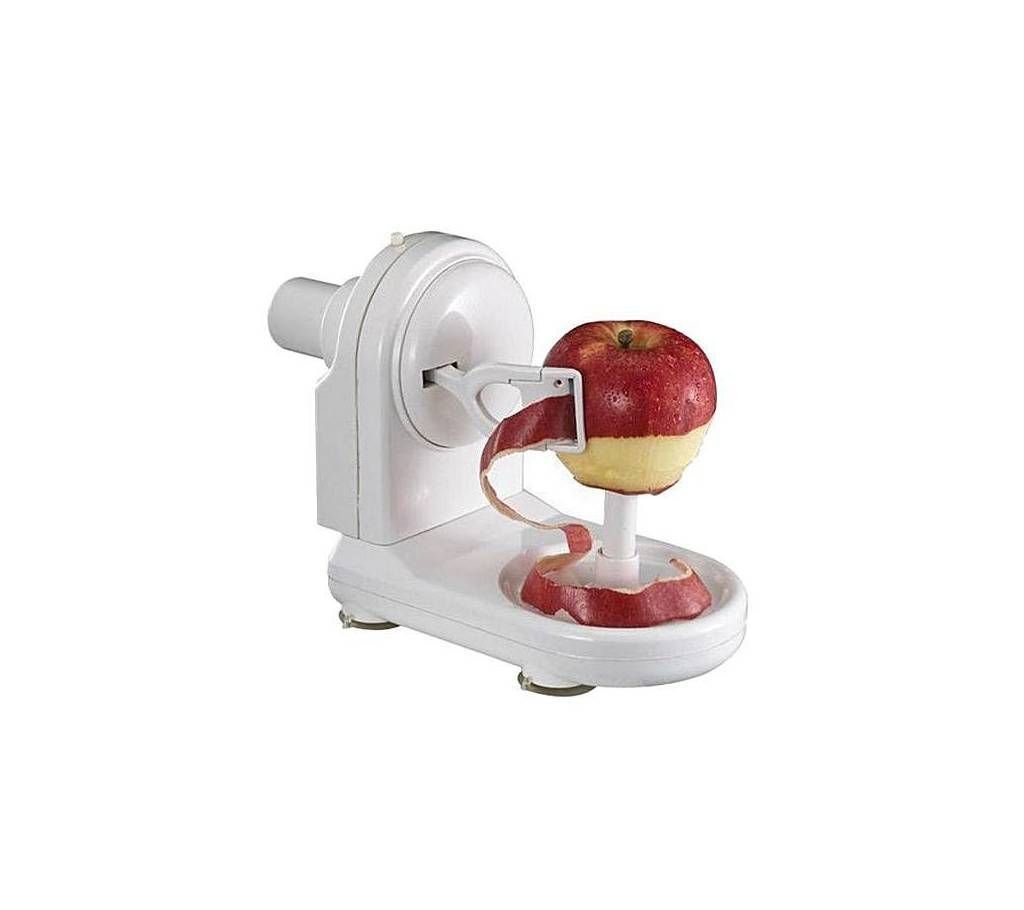 Fruit Peeler With Rotating Handle - White