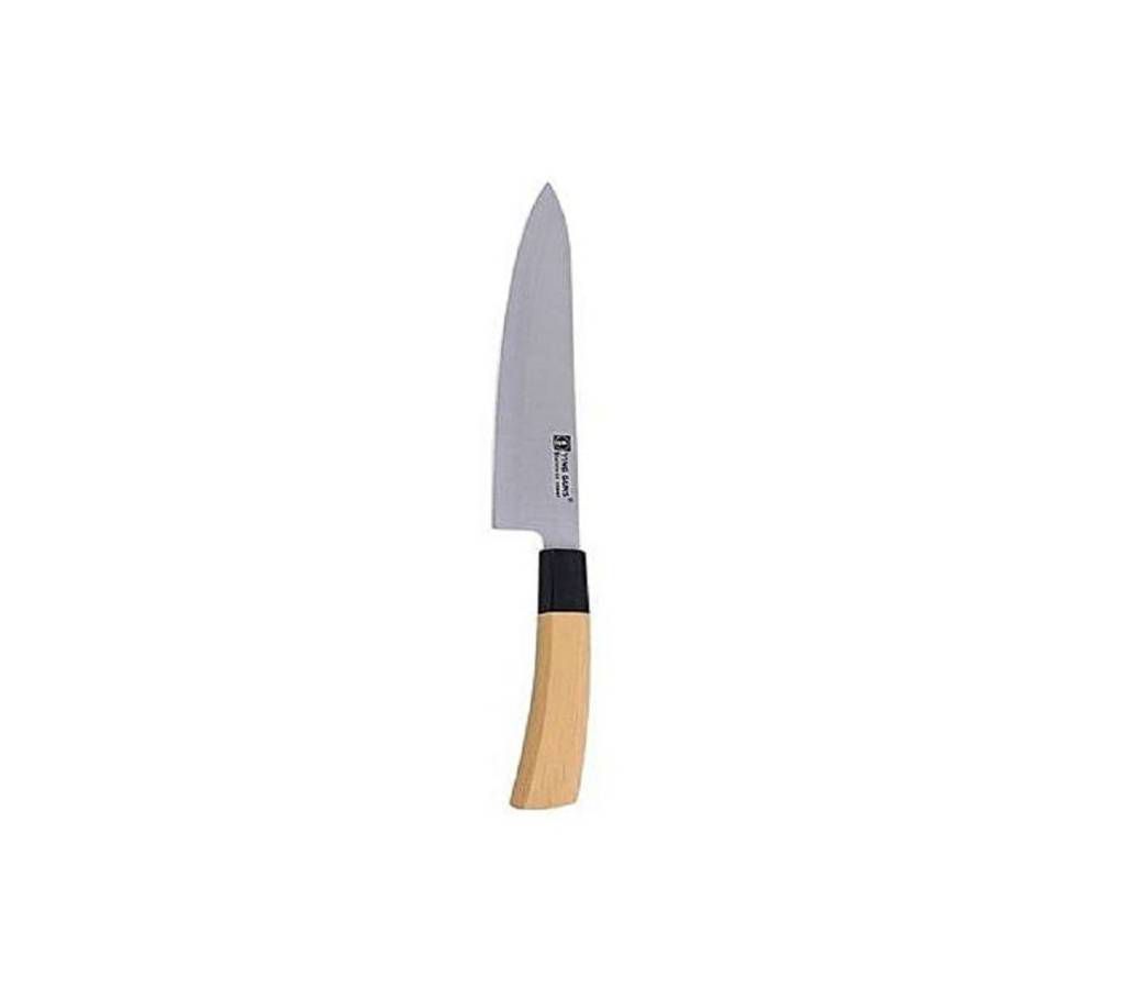 Large Wooden Handle Knife - Wooden 