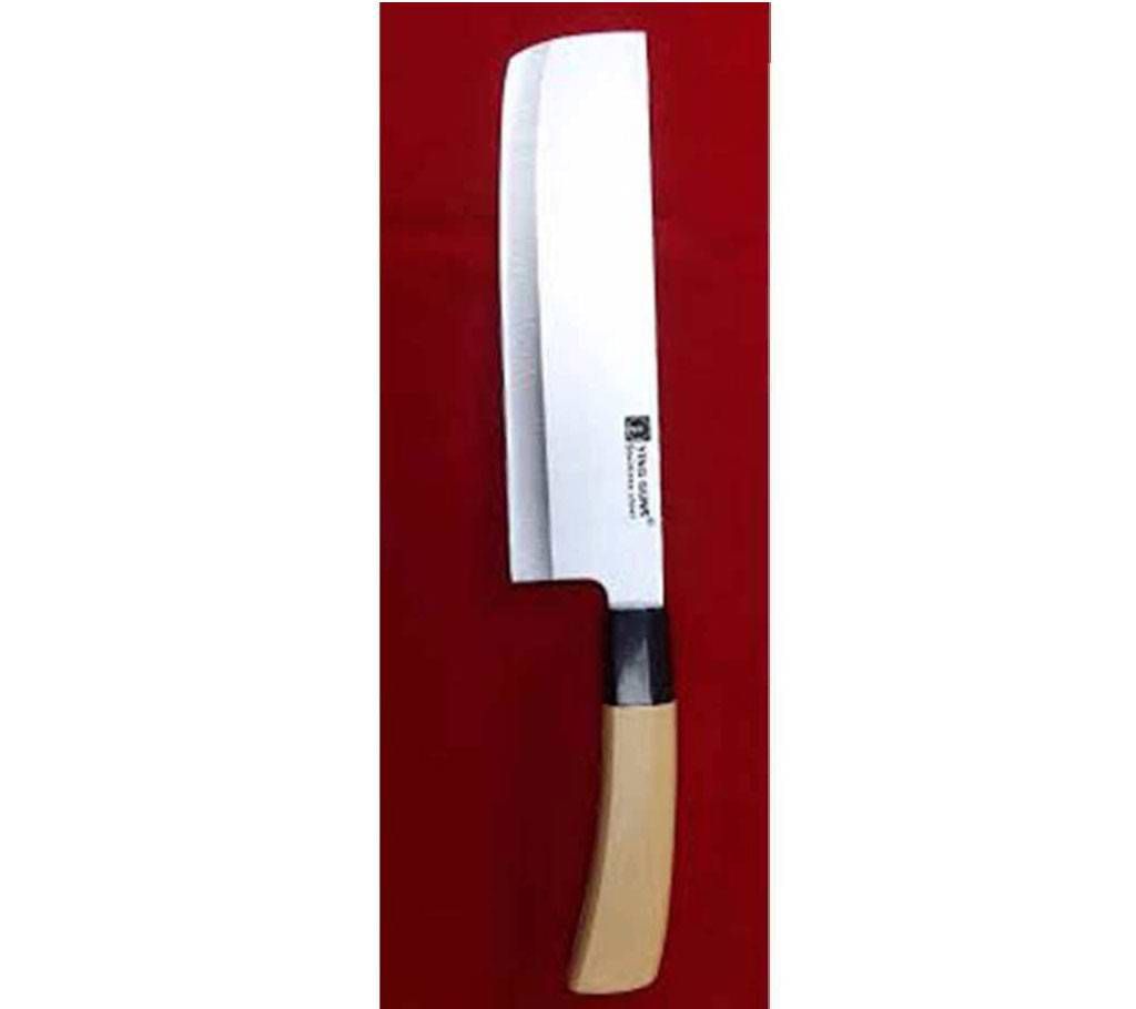 Wooden Color Handle Slim Kitchen Knife 