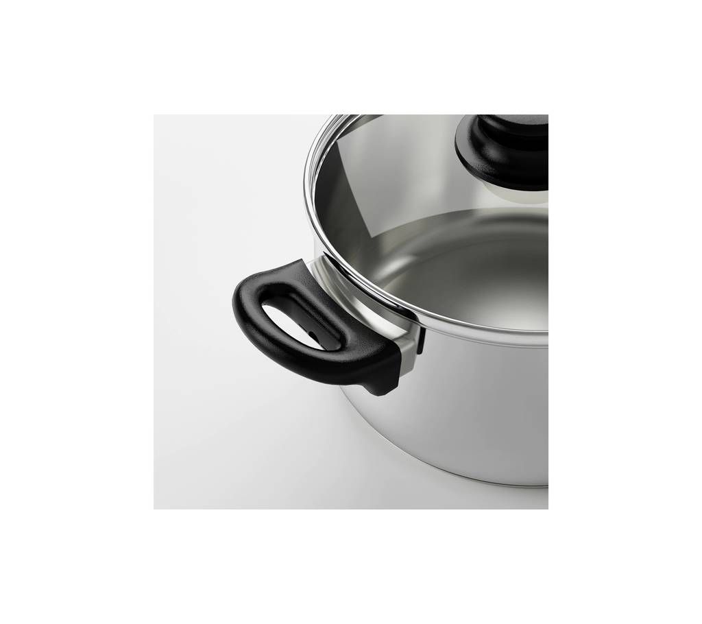 Cooking Pot with lid  glass